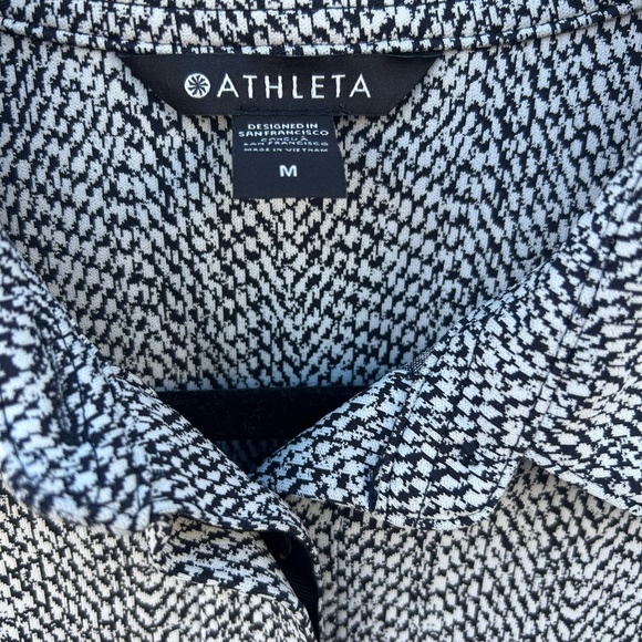 Athleta Braiden Button-Up Textured Shirt Jacket Size Medium - Picture 6 of 8